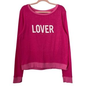 Spiritual Gangster Sweatshirt Womens Large Pink Lover Graphic Print Knit‎ Casual